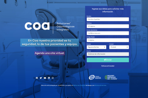 COA Dental - Landing page